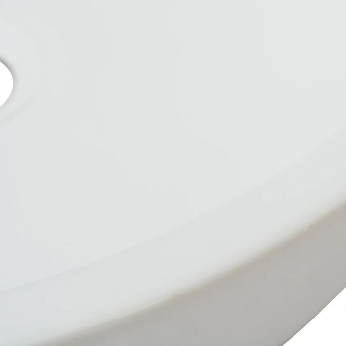 Lavabo ronde Céramique Blanc 42 x 12 cm - Photo n°4