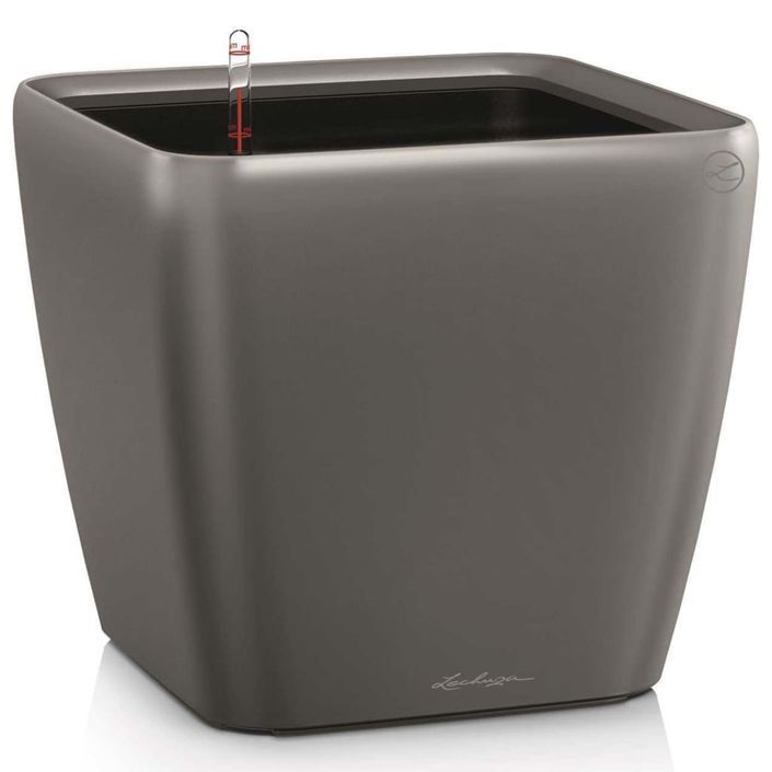 LECHUZA Jardinière QUADRO LS 43 ALL-IN-ONE charbon 16183 - Photo n°1