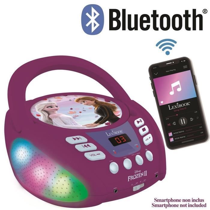 Lecteur CD Bluetooth La Reine des Neiges avec Effets Lumineux - Photo n°2