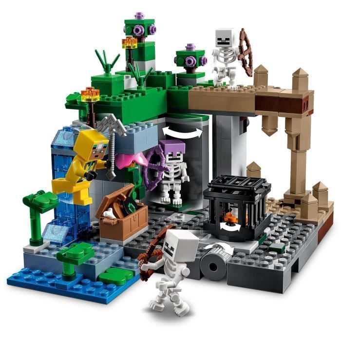 LEGO 21189 Minecraft Le Donjon du Squelette, Jouet Construction, Figurine Squelette avec Accessoires, Grotte - Photo n°2