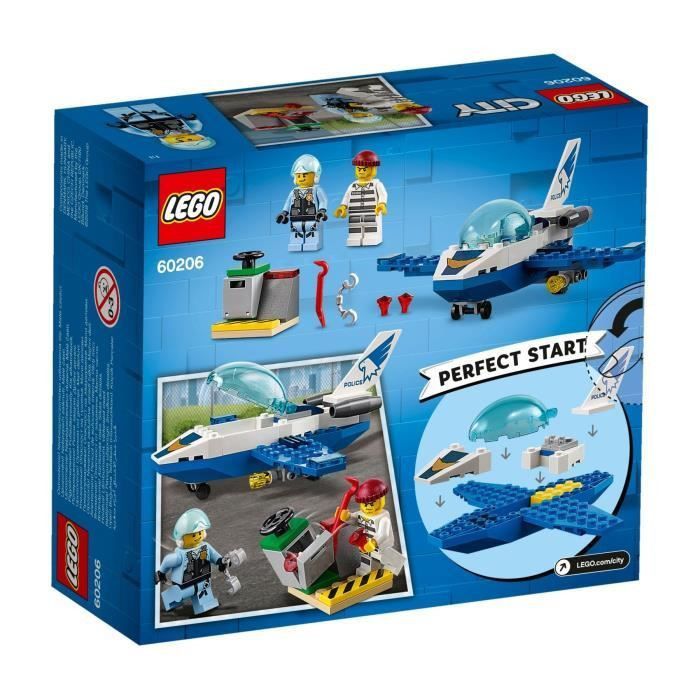 LEGO 4+ City 60206 Le jet de patrouille de la police - Photo n°2