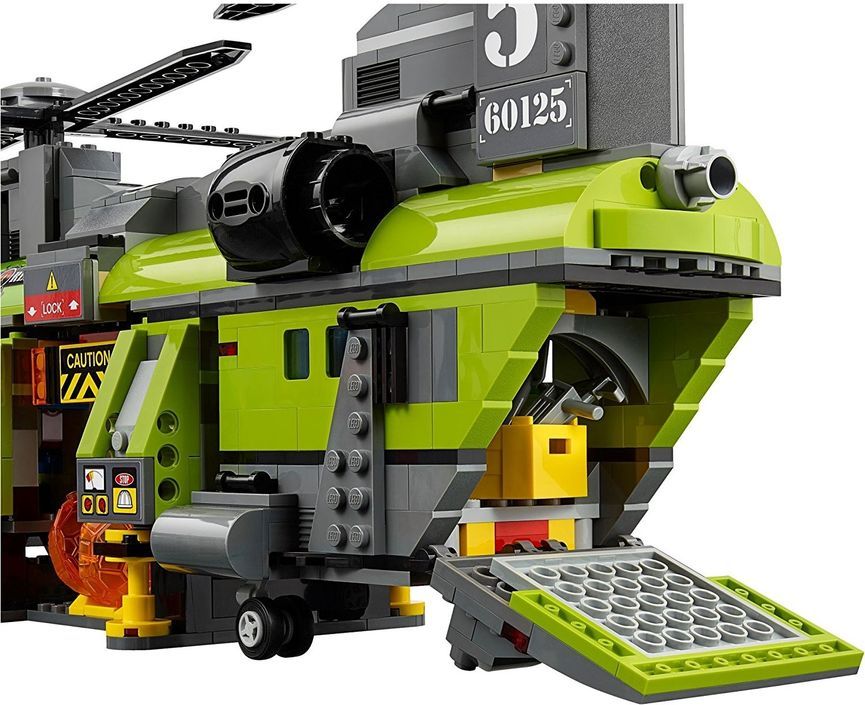 Lego City 60125 L'hélicoptère de transport du volcan - Photo n°3