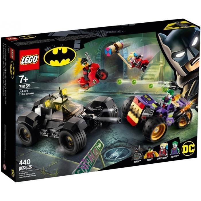 LEGO DC Comics Super Heroes 76159 La poursuite du Joker en moto a 3 roues - Photo n°1