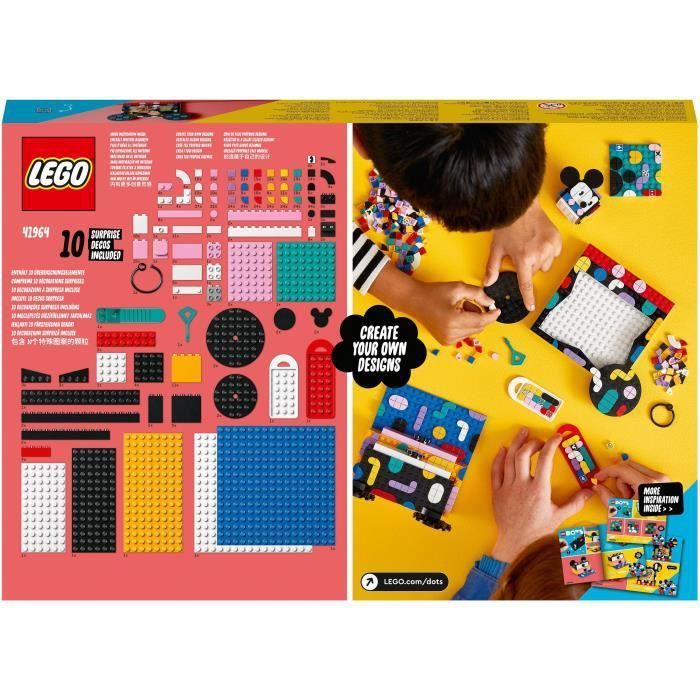 LEGO DOTS 41964 Boîte Créative La Rentrée Mickey Mouse et Minnie Mouse, 6 en 1, Set Scolaire - Photo n°1