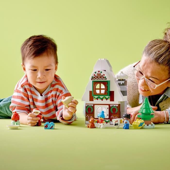 LEGO DUPLO 10976 La Maison en Pain d'Épices du Pere Noël, Jouet Enfants 2 Ans - Photo n°5