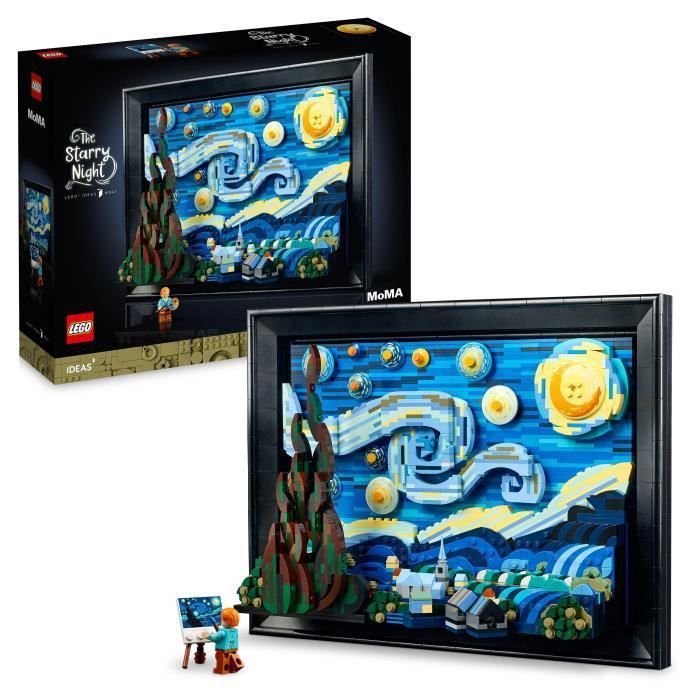 LEGO Ideas 21333 Vincent Van Gogh - La Nuit Étoilée, Reproduction de Tableau sur Toile - Photo n°1