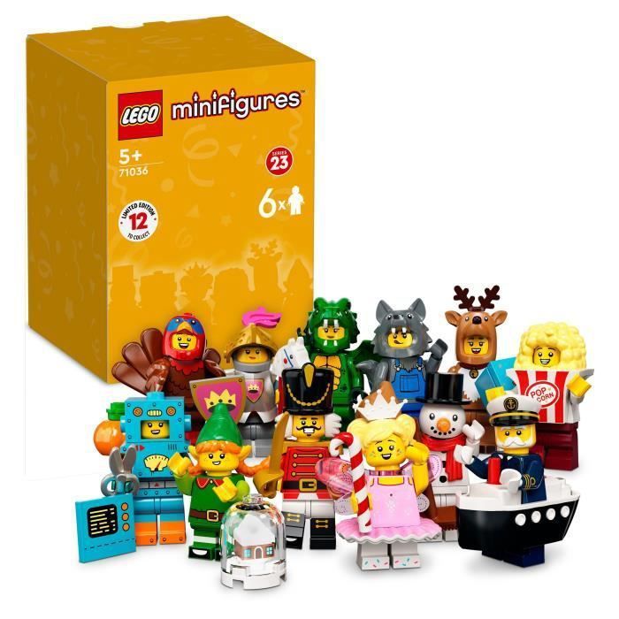 LEGO Minifigurines 71036 Série 23, Lot de 6, Sachet Édition Limitée - Photo n°1