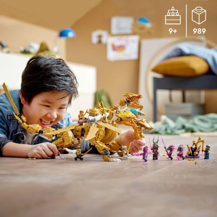 LEGO NINJAGO 71774 L'Ultra Dragon d'Or de Lloyd, Jouet avec Figurines Kai et Zane - Photo n°5