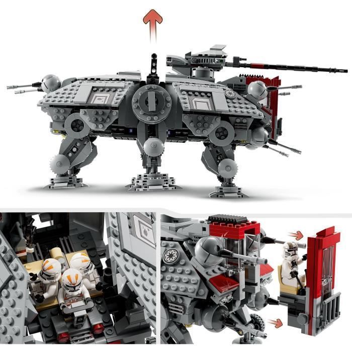 LEGO Star Wars 75337 Le Marcheur AT-TE, Jouet avec 5 Minifigurines, La Revanche des Sith - Photo n°3