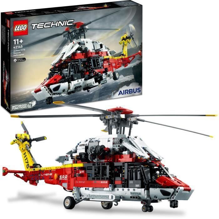 LEGO Technic 42145 L'Hélicoptere de Secours Airbus H175, Jouet Construction, Modélisme - Photo n°1