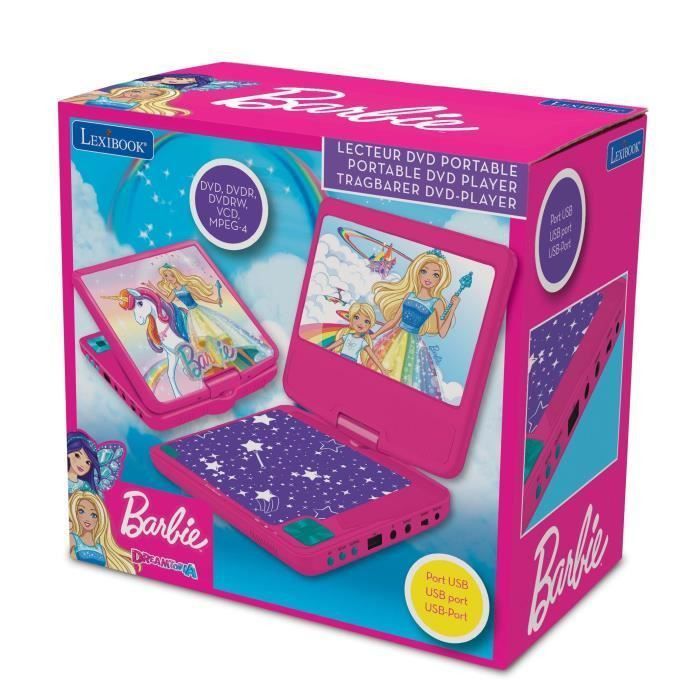 LEXIBOOK Barbie Lecteur DVD Portable pour enfant - DVDP6BB - Photo n°5