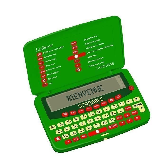 LEXIBOOK - Dictionnaire Electronique Officiel du Jeu de SCRABBLE Deluxe - L'officiel du Scrabble - Larousse - Photo n°1
