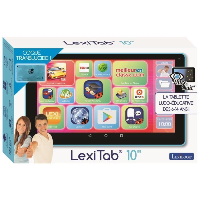 LEXIBOOK - Tablette Tactile Enfant LexiTab - 10 pouces - Contenu Educatif et Ludique - Avec Contrôle Parental - Photo n°4