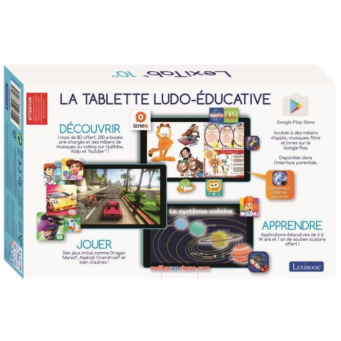 LEXIBOOK - Tablette Tactile Enfant LexiTab - 10 pouces - Contenu Educatif et Ludique - Avec Contrôle Parental - Photo n°5