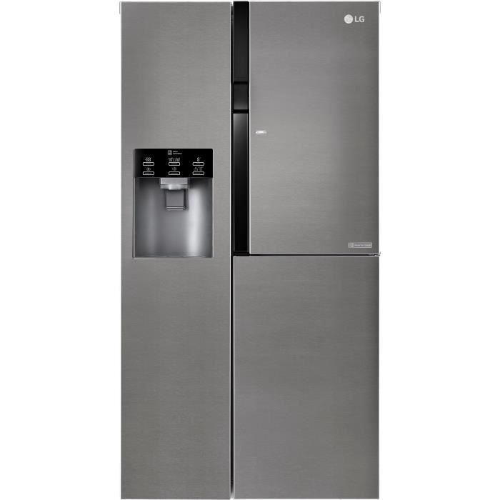 LG GSJ361DIDV - Réfrigérateur congélateur US Eau'tonome - 591L (394+197) - Froid ventilé - A+ - L91,2cm x H179cm - Inox - Photo n°1