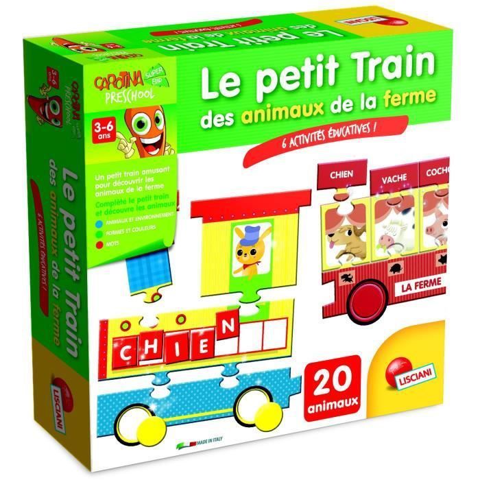LISCIANI Carotina Le Petit Train des Animaux de la Ferme - Jeu éducatif - Photo n°2