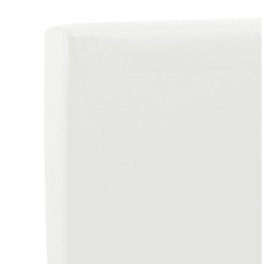 Lit adulte 2 tiroirs simili cuir blanc Nyam 160x200 cm - Photo n°6