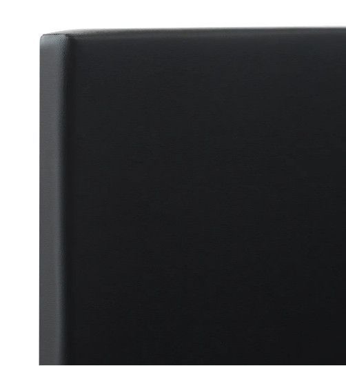 Lit adulte 2 tiroirs simili cuir noir Nyam 120x200 cm - Photo n°6