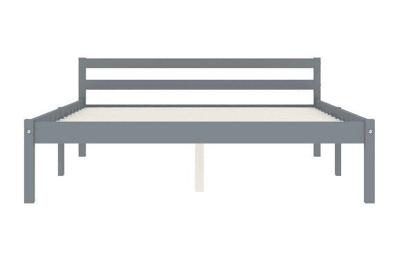 Lit adulte pin massif gris Dorma 140x200 cm - Photo n°3