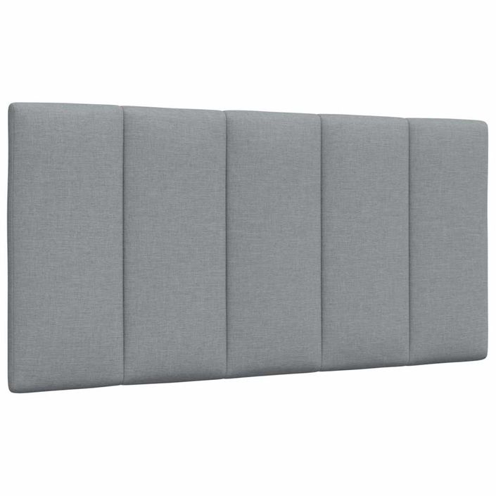 Lit avec matelas gris clair 100x200 cm tissu - Photo n°9