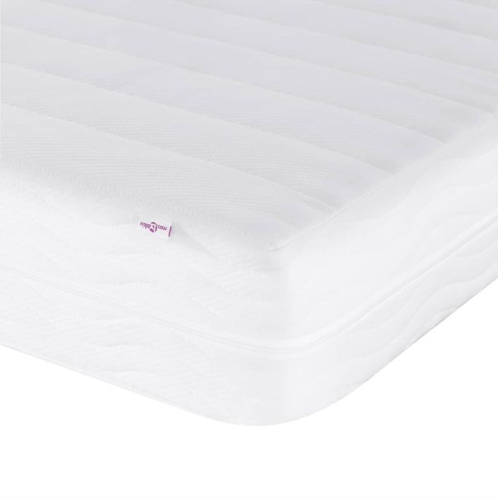 Lit avec matelas vert foncé 90x190 cm velours - Photo n°9