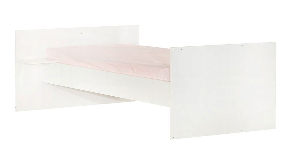 Lit combiné transformable 60x120 cm laqué blanc et hêtre clair Joy - Photo n°3