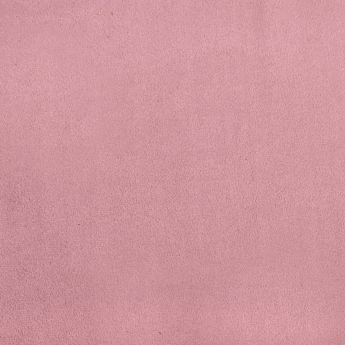 Lit de jour avec lit gigogne rose 100x200 cm velours - Photo n°10