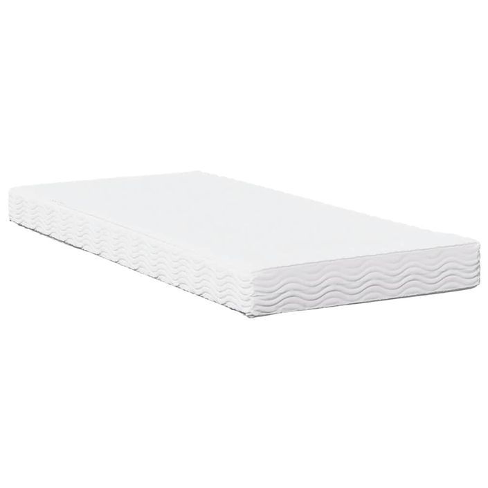 Lit de jour avec matelas blanc 90x200 cm bois de pin massif - Photo n°9