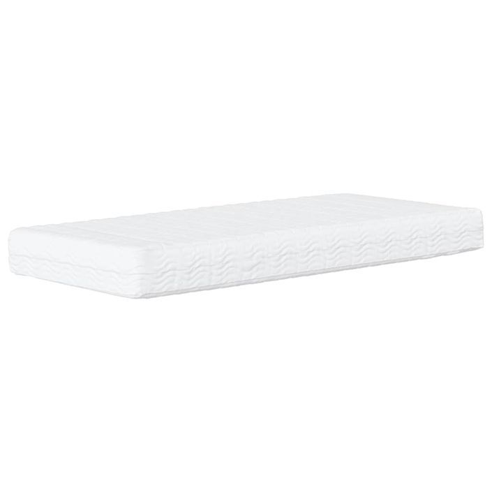 Lit de jour avec matelas gris clair 100x200 cm velours - Photo n°5