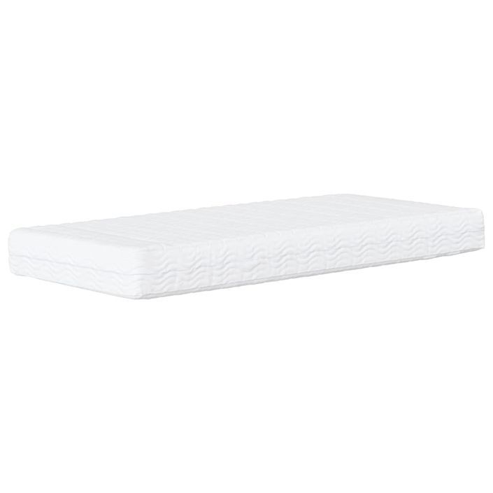 Lit de jour avec matelas gris clair 90x200 cm velours - Photo n°5