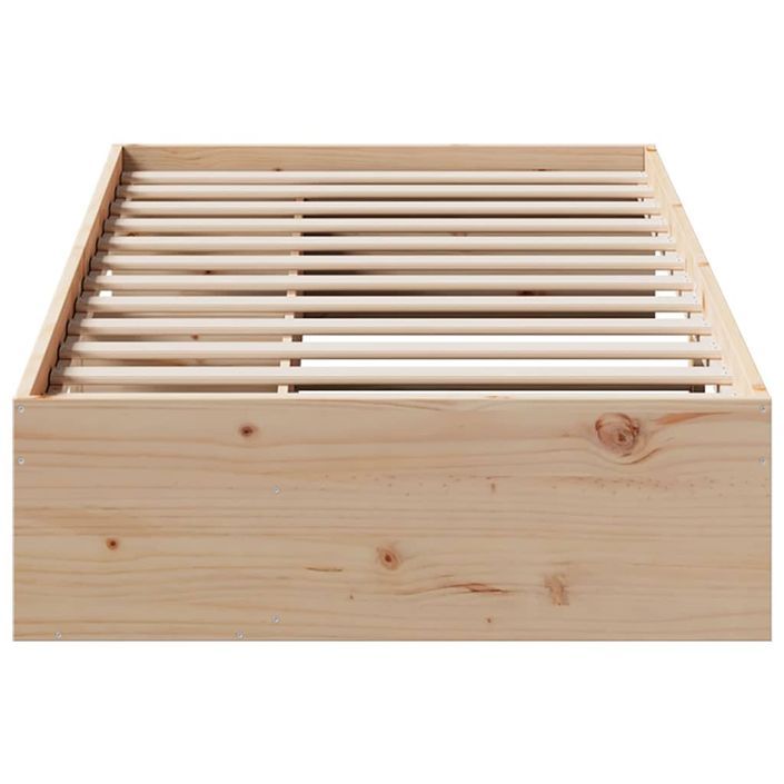 Lit de jour sans matelas 100x200 cm bois de pin massif - Photo n°5