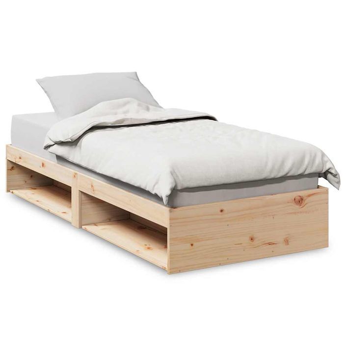 Lit de jour sans matelas 75x190 cm bois de pin massif - Photo n°2