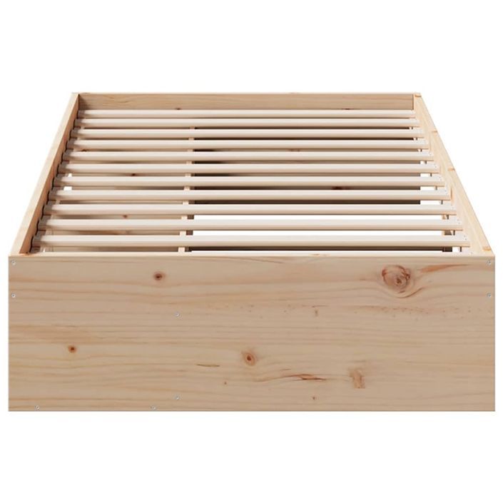 Lit de jour sans matelas 90x200 cm bois de pin massif - Photo n°5