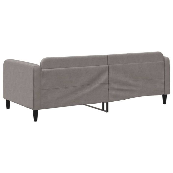 Lit de repos taupe 90x200 cm tissu - Photo n°5