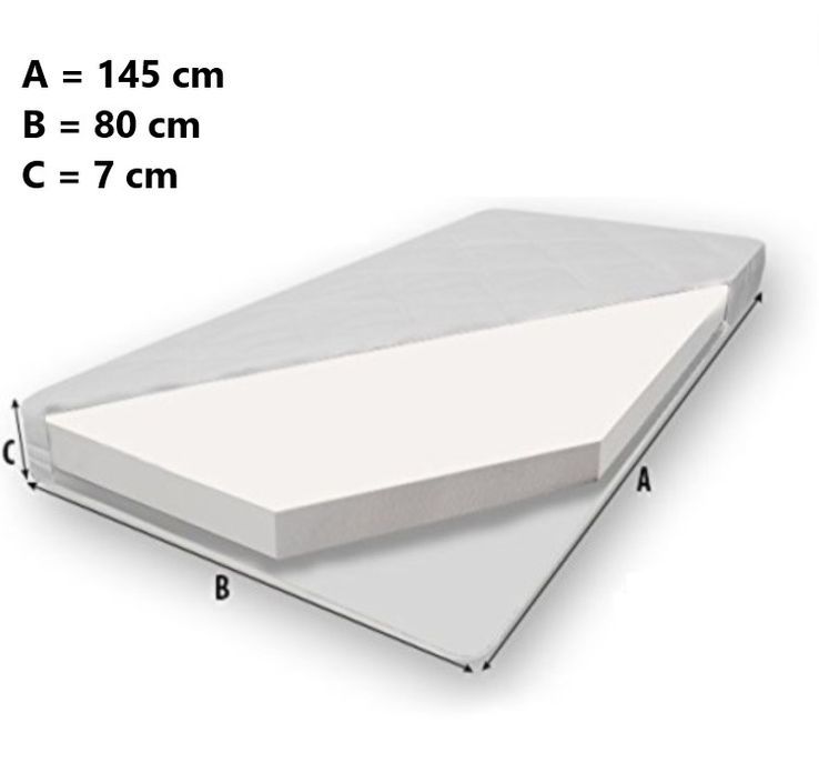 Lit enfant bois blanc 2 couchages 70x140 ou 80x160 cm - Sommier et matelas inclus - Madale - Photo n°6