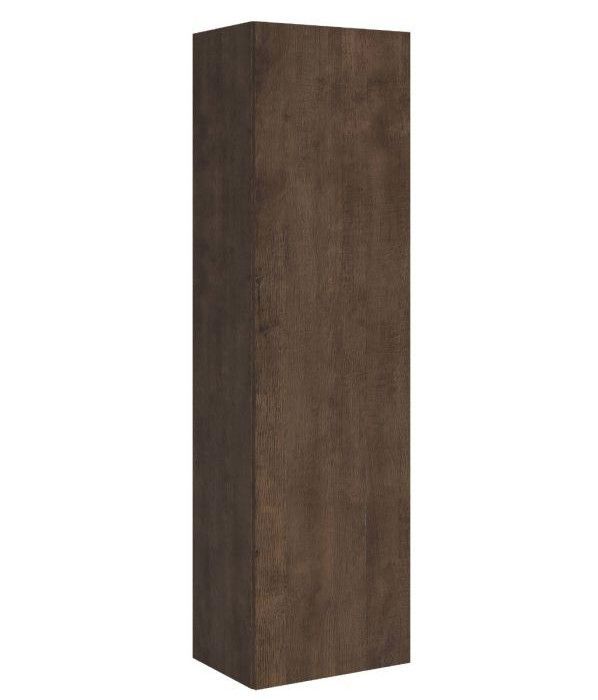 Lit escamotable 120x190 cm avec 1 colonne de rangement bois noyer kanto - Photo n°3
