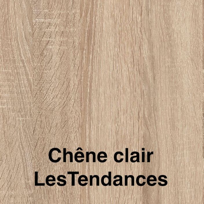 Lit escamotable horizontal 140x190 bureau et armoire 4 portes Spako - Photo n°14