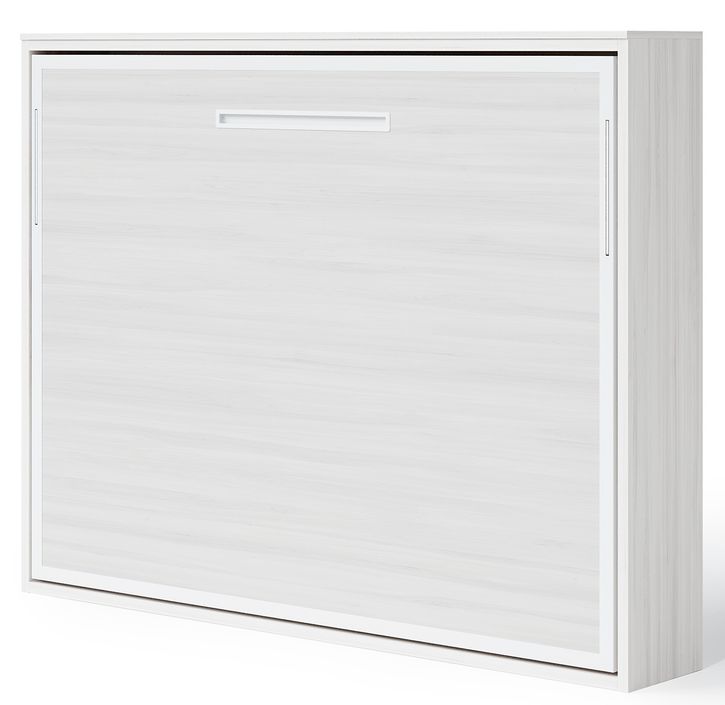 Lit escamotable horizontal 90x200 blanc Angelina Haut de gamme - Photo n°6