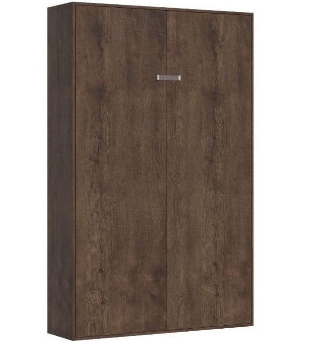 Lit escamotable vertical bois noyer kanto 120x190 cm - Photo n°1