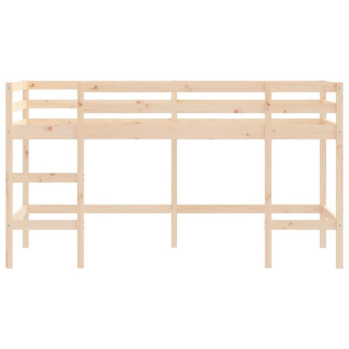 Lit mezzanine enfants échelle 90x190 cm bois pin massif - Photo n°5