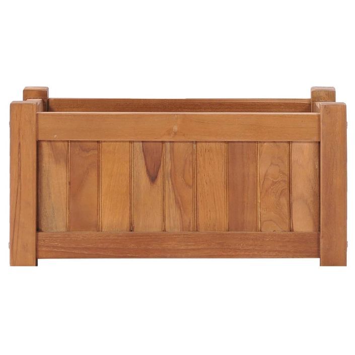 Jardinière 50x25x25 cm Bois de teck solide - Photo n°3