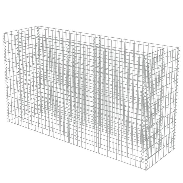 Jardinière à gabion Acier galvanisé 180x50x100 cm - Photo n°2