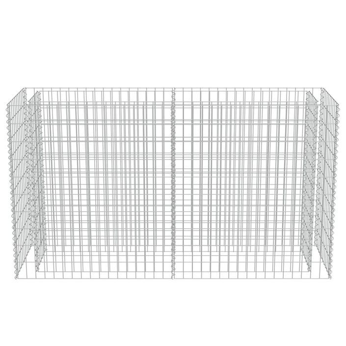 Jardinière à gabion Acier galvanisé 180x50x100 cm - Photo n°5