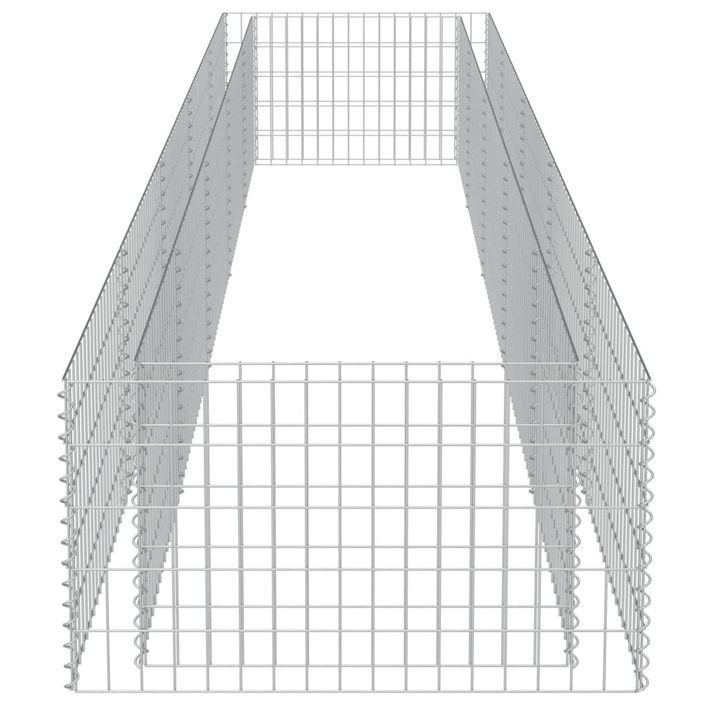 Jardinière à gabion Acier galvanisé 450x90x50 cm - Photo n°6