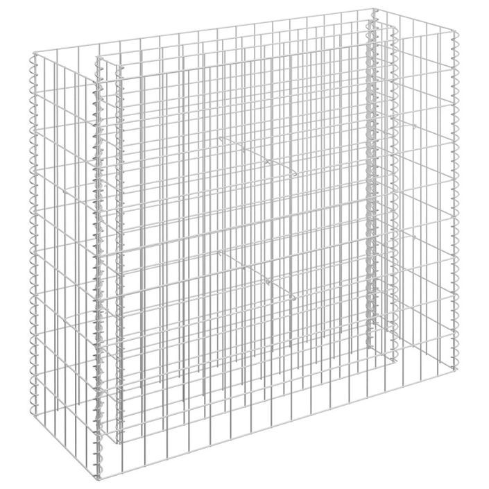 Jardinière à gabion Acier galvanisé 90x30x90 cm - Photo n°2