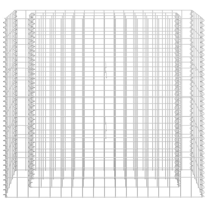 Jardinière à gabion Acier galvanisé 90x30x90 cm - Photo n°4