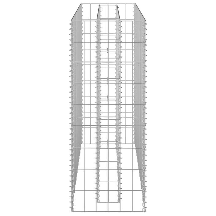 Jardinière à gabion Acier galvanisé 90x30x90 cm - Photo n°5