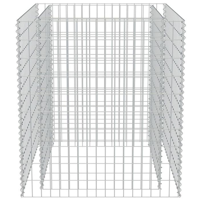 Jardinière à gabion Acier galvanisé 90x90x100 cm - Photo n°5