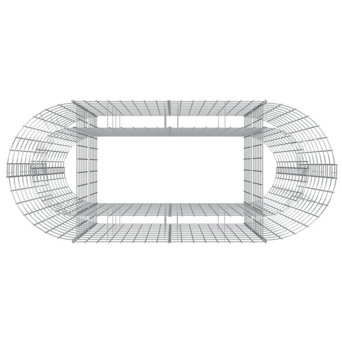 Lit surélevé à gabion Fer galvanisé 120x50x100 cm - Photo n°5