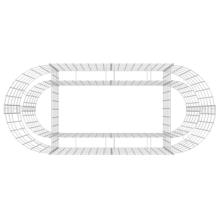 Jardinière à gabion Fer galvanisé 120x50x50 cm - Photo n°6